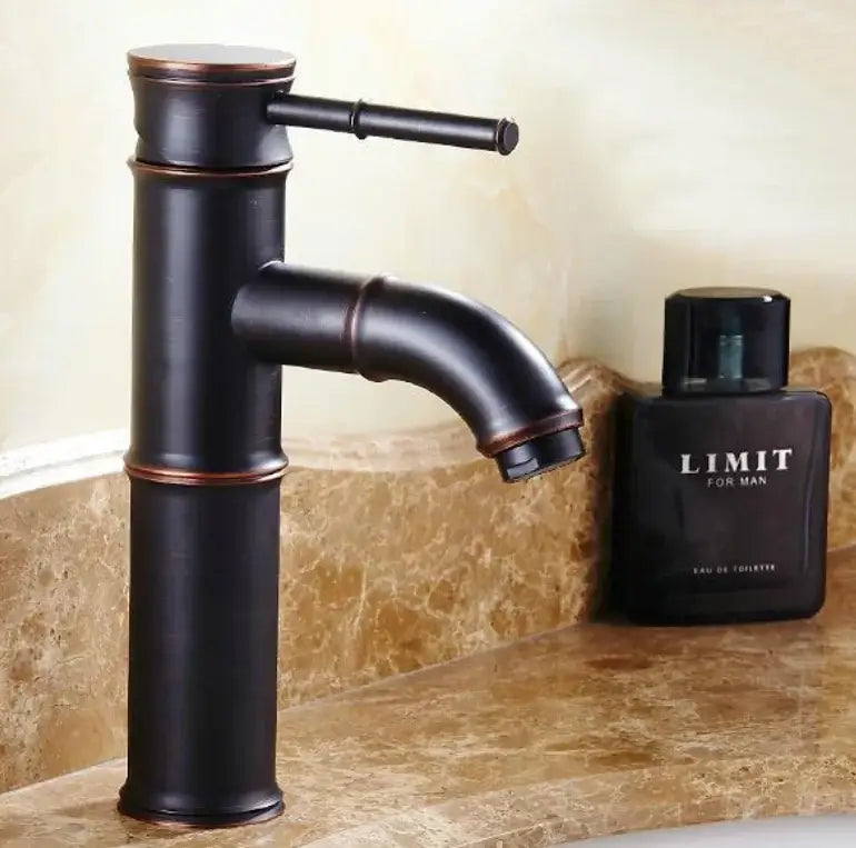 Black Copper Bamboo Faucet