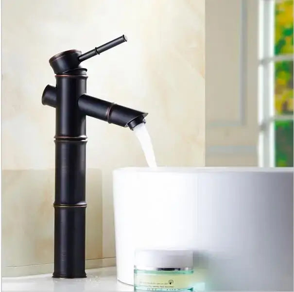 Black Copper Bamboo Faucet