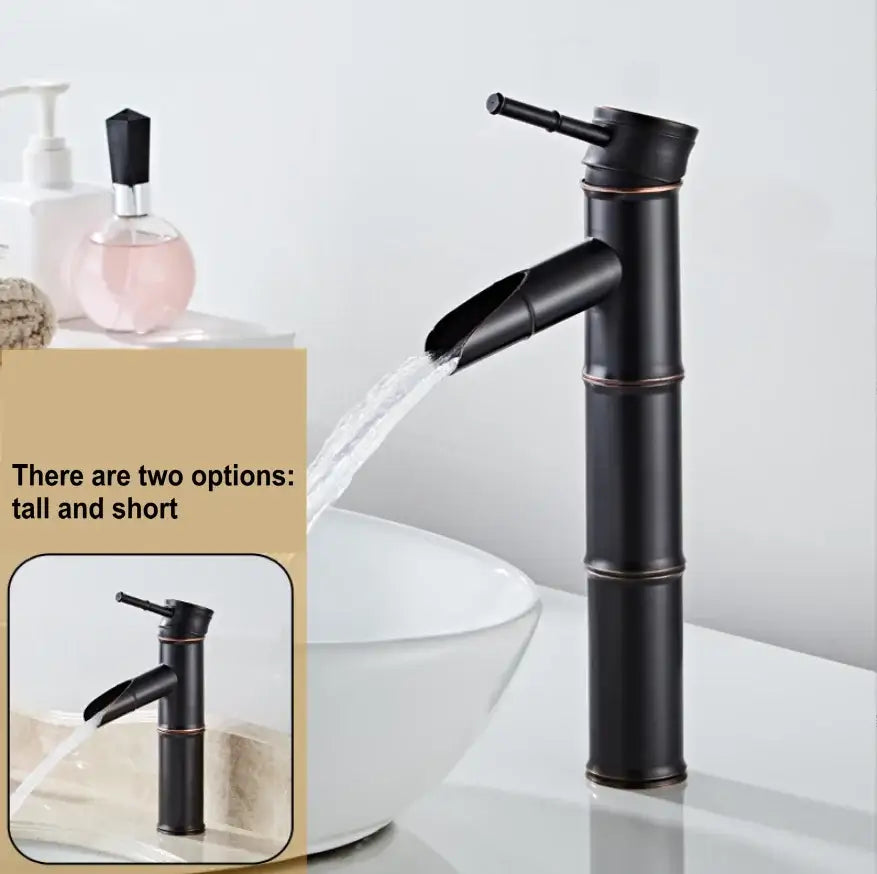 Black Copper Bamboo Faucet