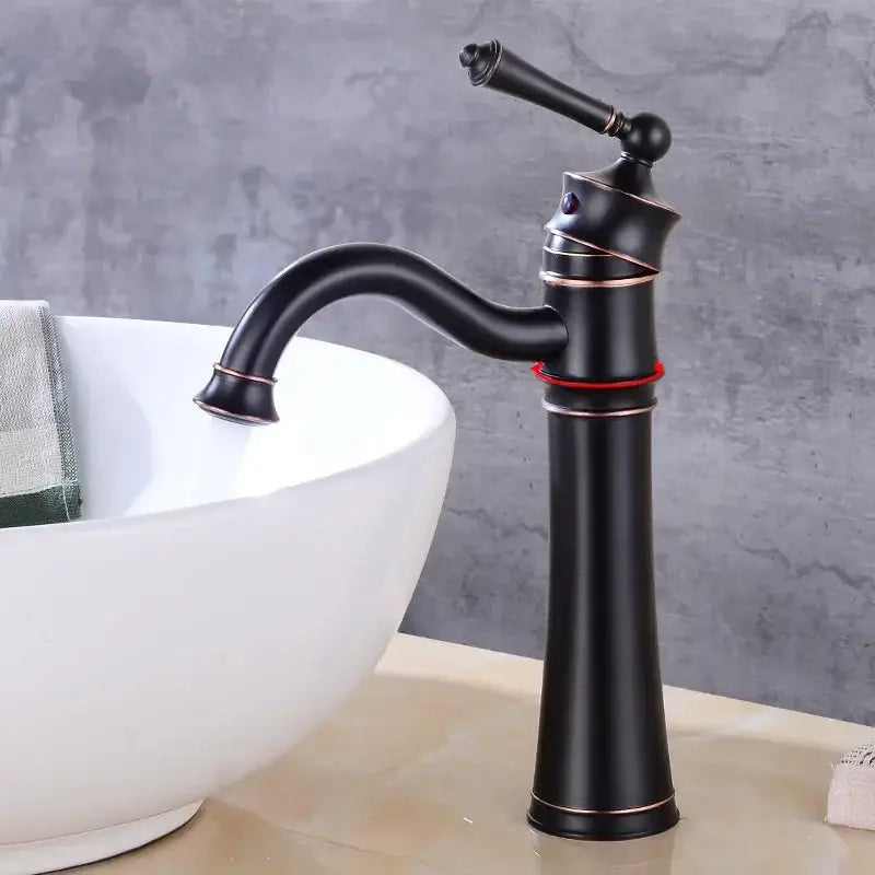 Black Brass Arch Faucet