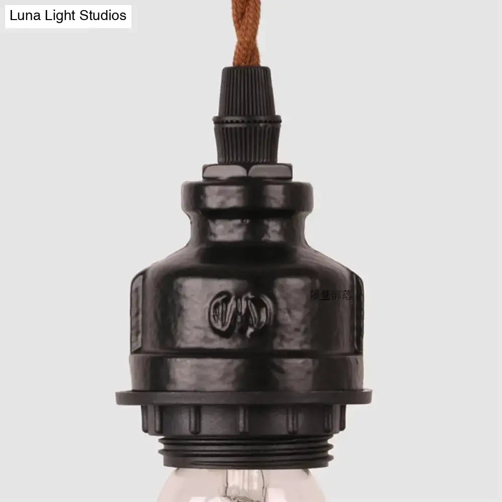 Black Tubing Pendant Light