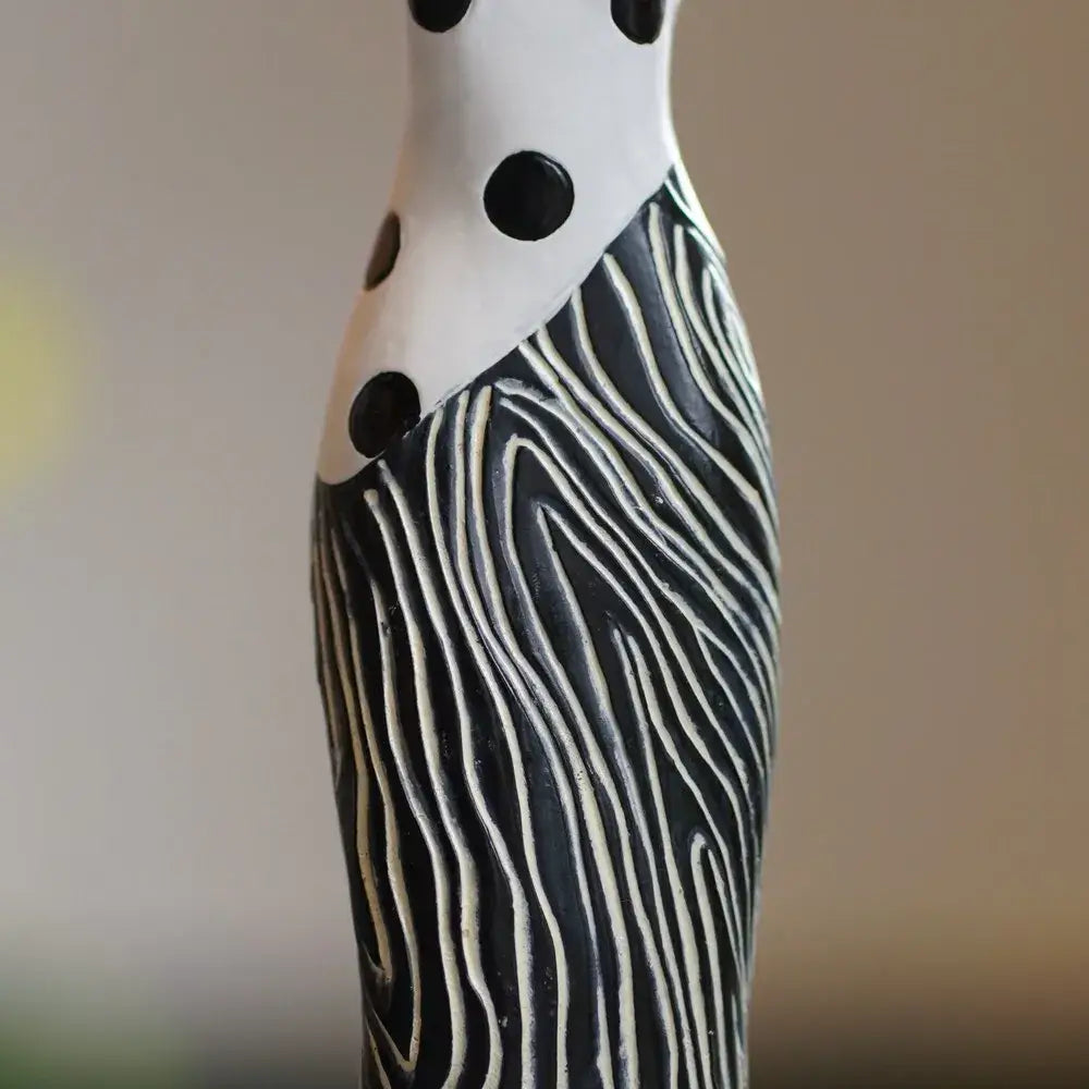 Black Resin African Sculpture