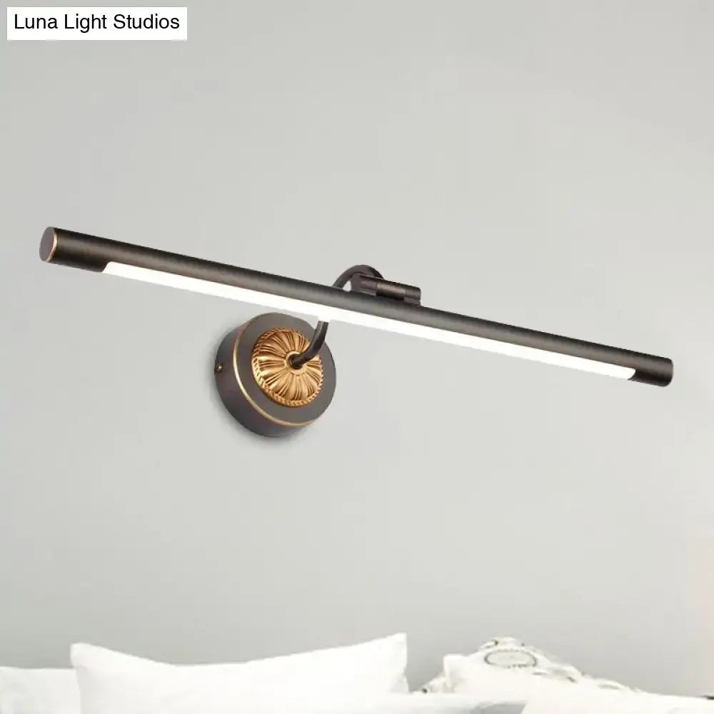 Black Gold Vanity Wall Light