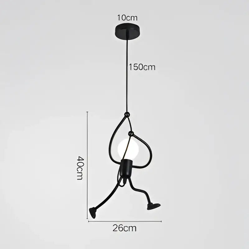 Black Iron Cartoon Pendant