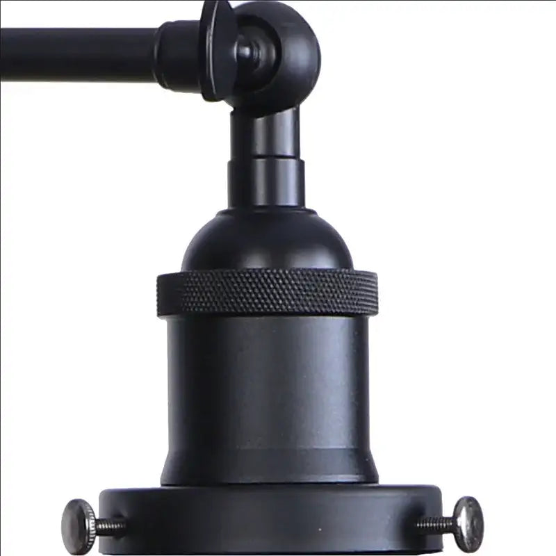 Black Glass Vintage Swing-Arm Wall Sconce