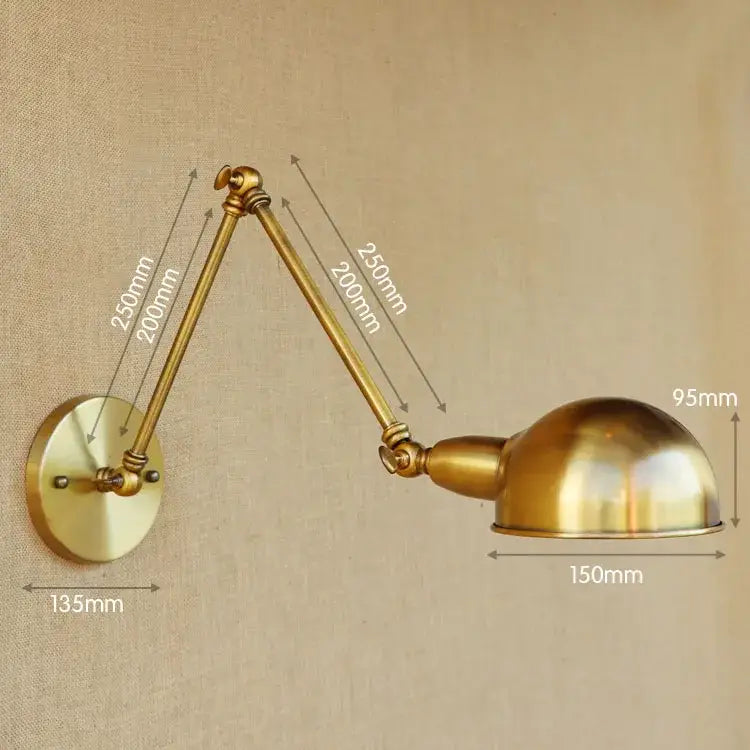 Brass Adjustable Wall Light
