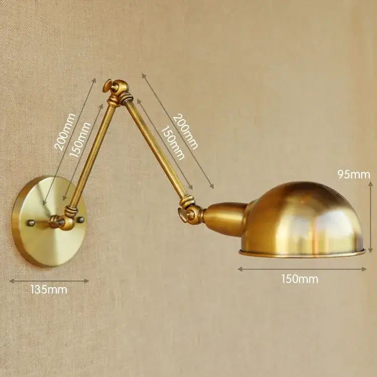 Brass Adjustable Wall Light