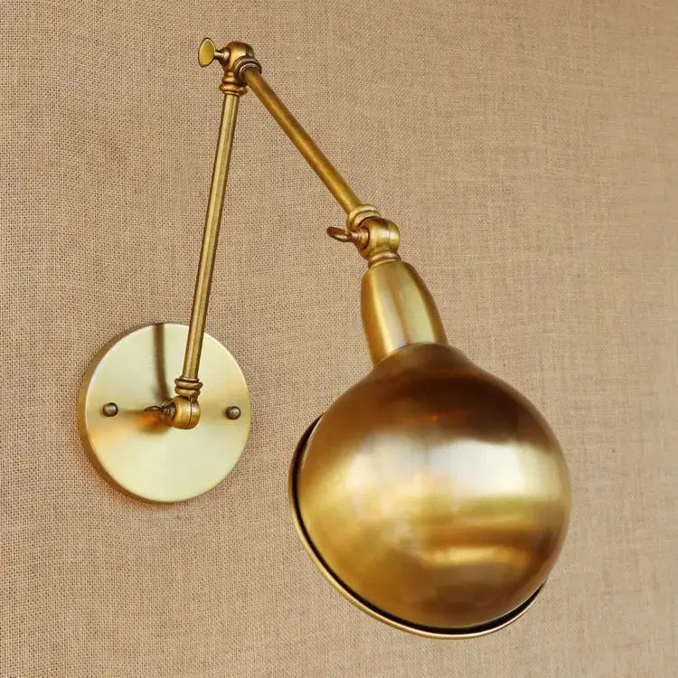 Brass Adjustable Wall Light