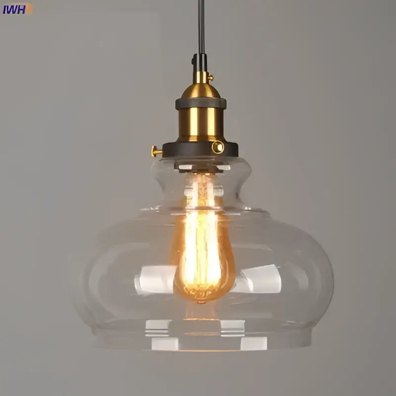 Vintage dark glass pendant lights set of 4 dining room brass accents
