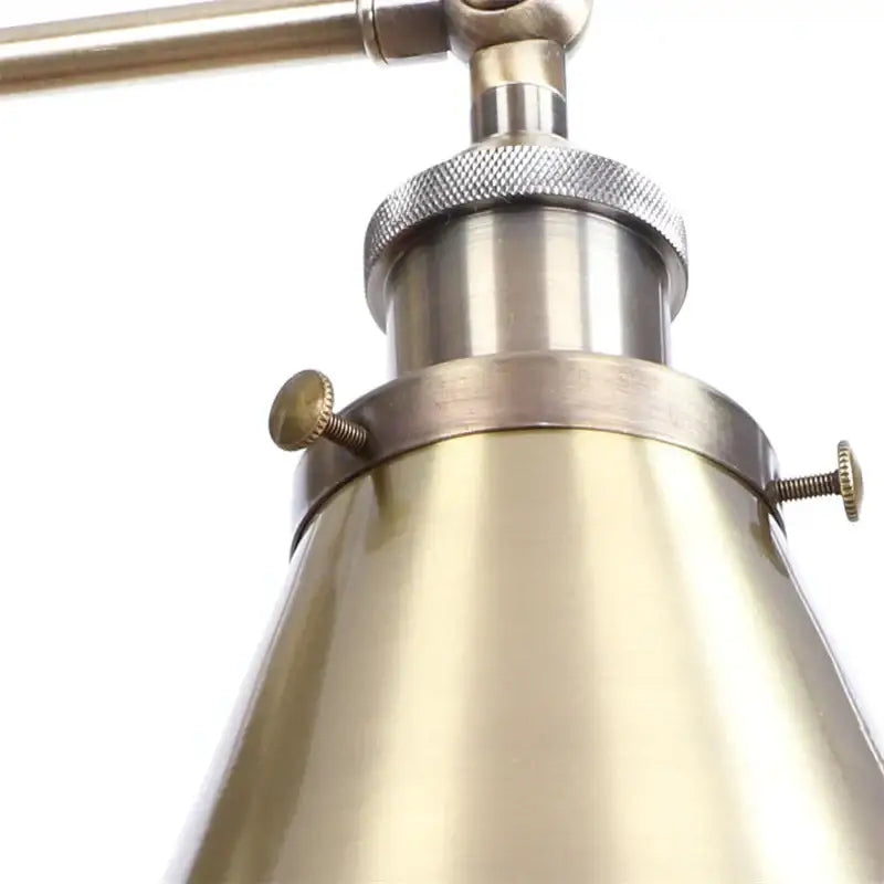 Vintage industrial brass iron led wall lamp bedroom reading light
