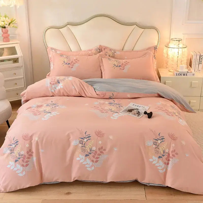 Whimsical pastel mint cotton thickened bedding set bedroom decor