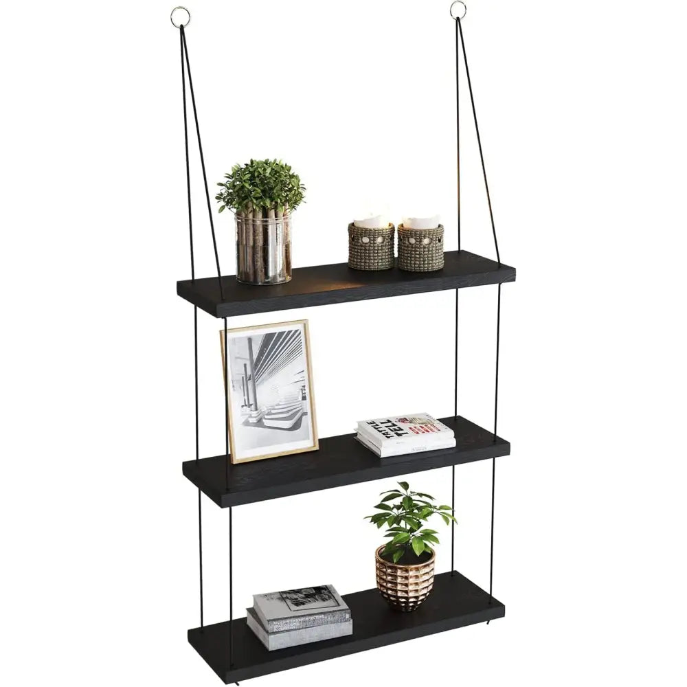 Brown Wood Floating Shelf